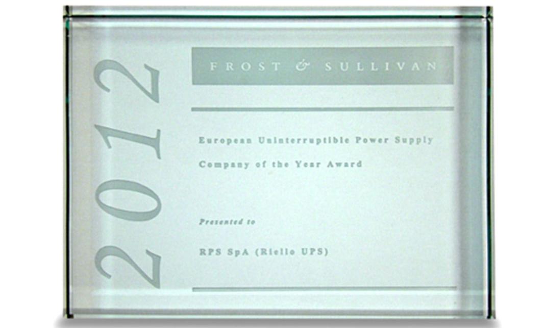 Frost and Sullivan Év vállalata díj